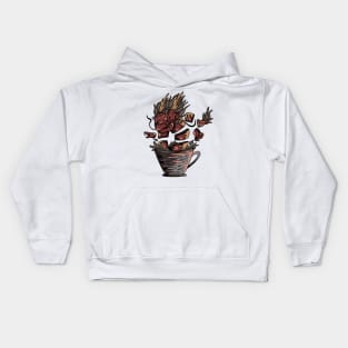 Coffee dragon Kids Hoodie